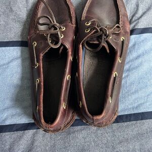 Men's Brown Leather Boat Shoes